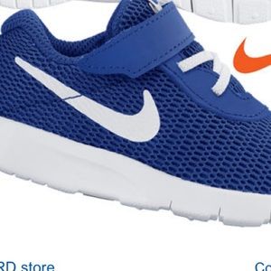 Blue nike sneakers